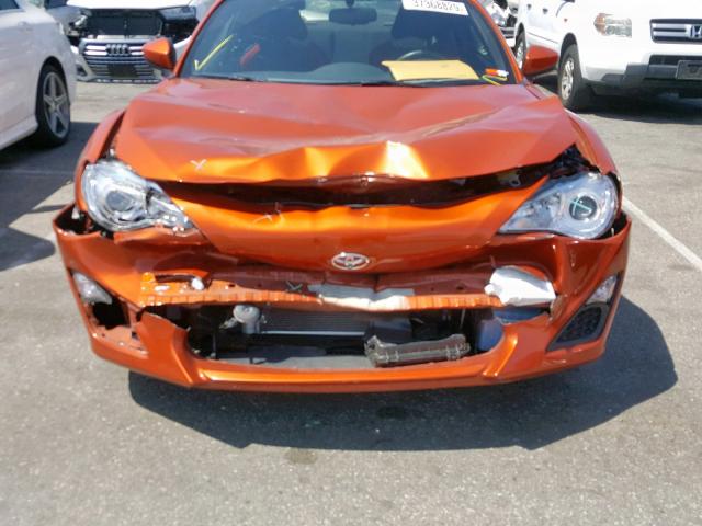 JF1ZNAA11D1722590 - 2013 TOYOTA SCION FR-S ORANGE photo 9
