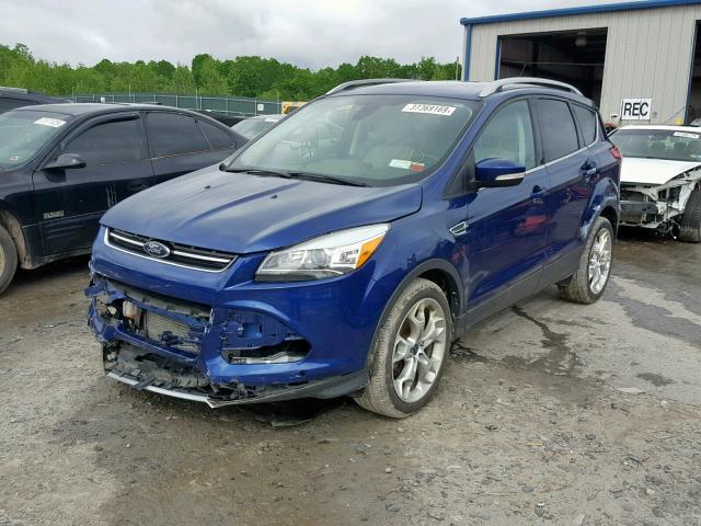 1FMCU9J97EUA49646 - 2014 FORD ESCAPE TIT BLUE photo 2