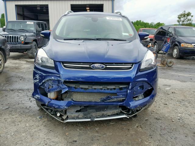 1FMCU9J97EUA49646 - 2014 FORD ESCAPE TIT BLUE photo 9