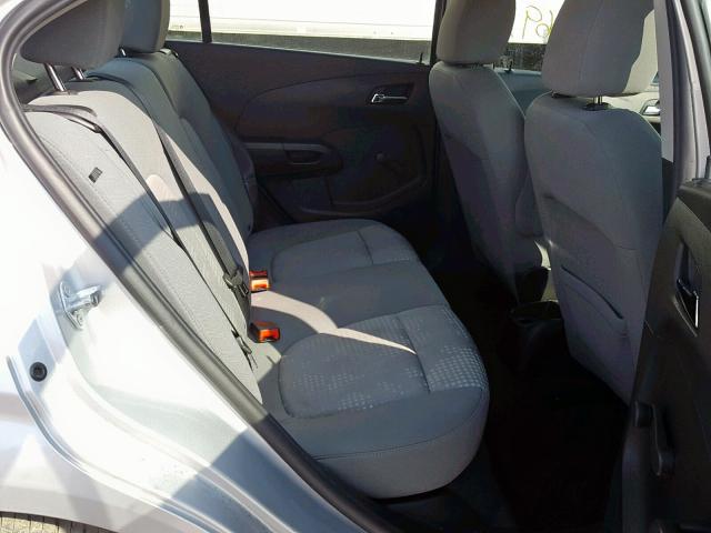 1G1JA5SH5E4196768 - 2014 CHEVROLET SONIC LS SILVER photo 6