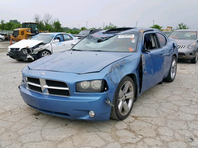 2B3KA33GX8H306826 - 2008 DODGE CHARGER SX BLUE photo 2