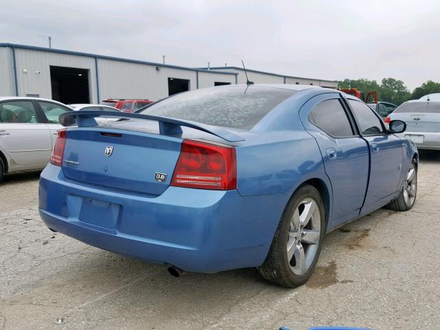 2B3KA33GX8H306826 - 2008 DODGE CHARGER SX BLUE photo 4