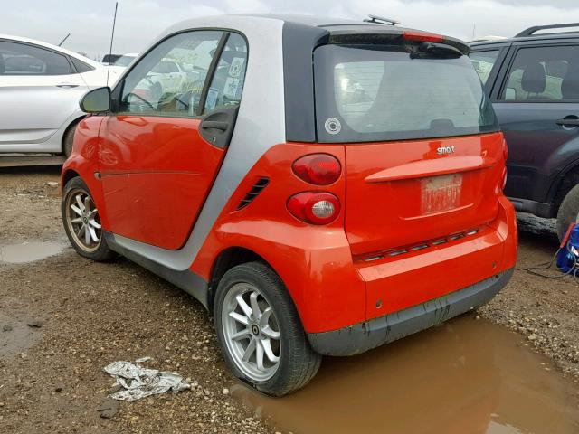 WMEEJ31X28K100277 - 2008 SMART FORTWO PUR RED photo 3