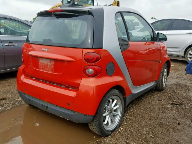 WMEEJ31X28K100277 - 2008 SMART FORTWO PUR RED photo 4
