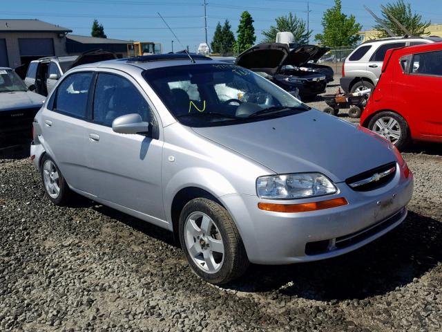 KL1TG56686B527936 - 2006 CHEVROLET AVEO LT SILVER photo 1