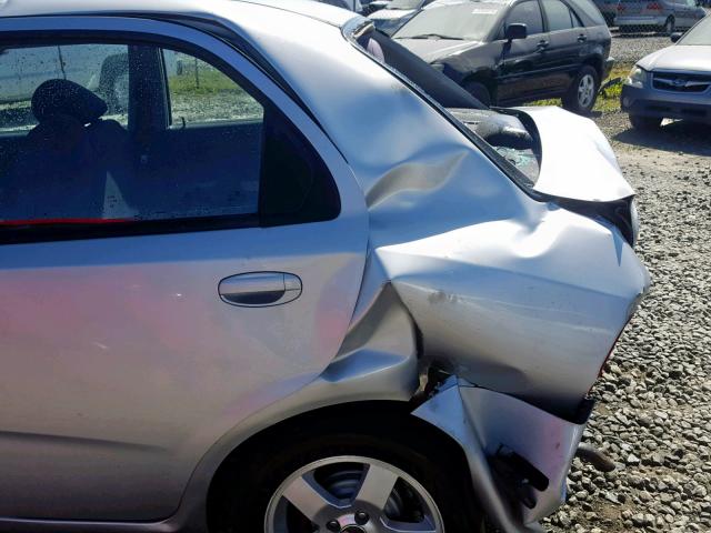 KL1TG56686B527936 - 2006 CHEVROLET AVEO LT SILVER photo 10