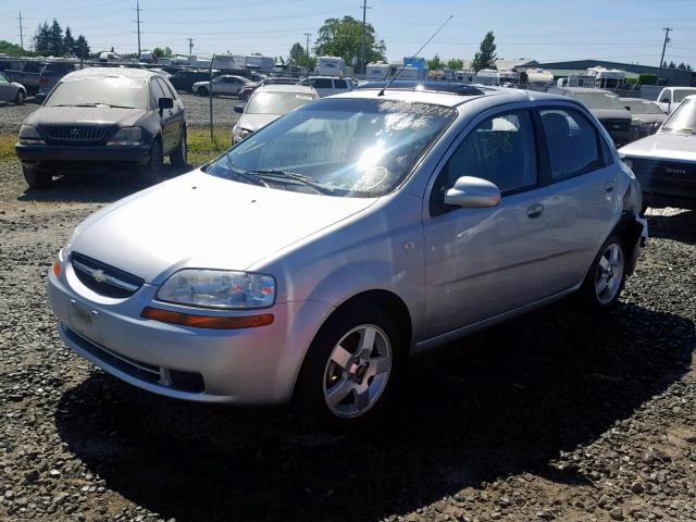 KL1TG56686B527936 - 2006 CHEVROLET AVEO LT SILVER photo 2