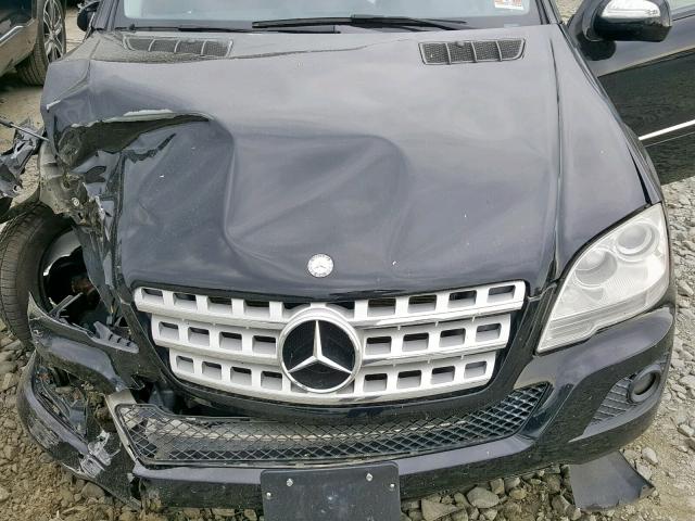 4JGBB86E29A452927 - 2009 MERCEDES-BENZ ML 350 BLACK photo 7