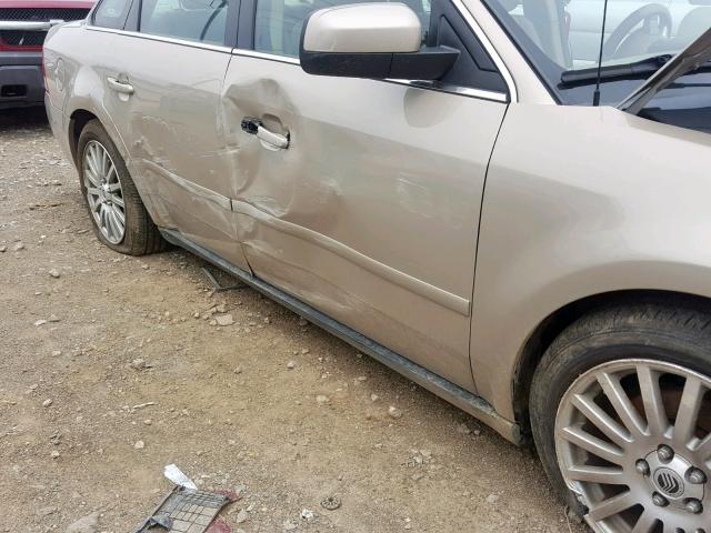 1MEHM42166G610052 - 2006 MERCURY MONTEGO PR 棕色 照片 9