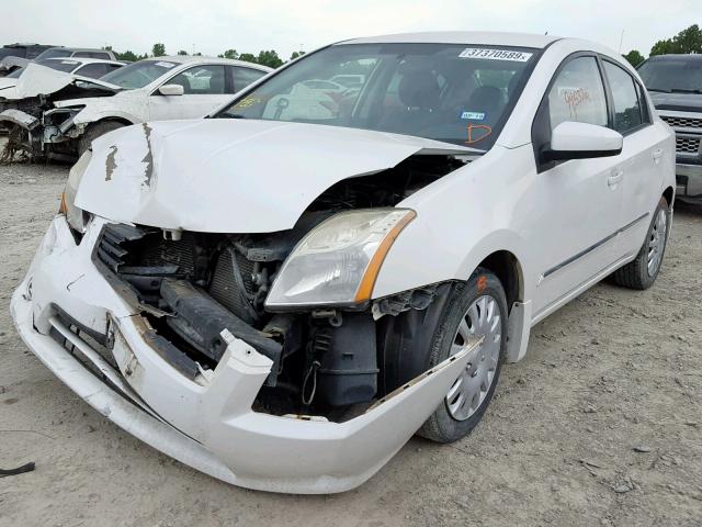 3N1AB6AP7AL638900 - 2010 NISSAN SENTRA 2.0 WHITE photo 2