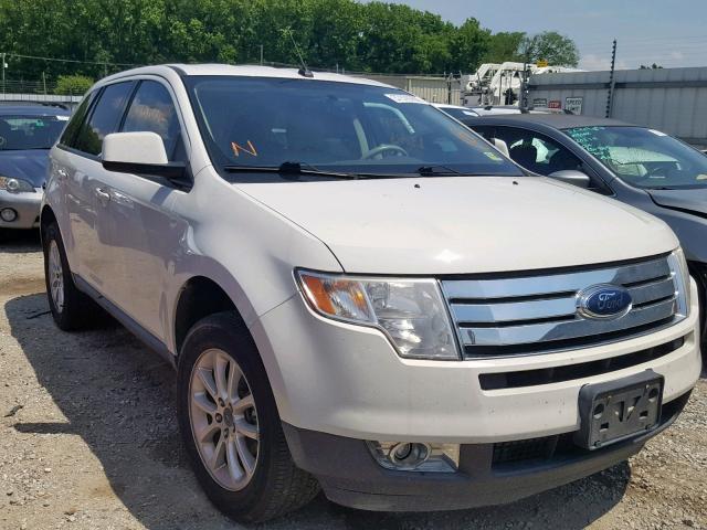 2FMDK38C49BA34347 - 2009 FORD EDGE SEL WHITE photo 1