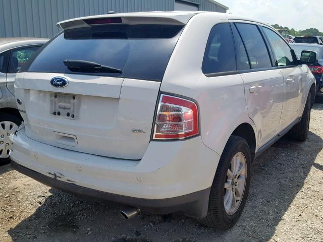 2FMDK38C49BA34347 - 2009 FORD EDGE SEL WHITE photo 4