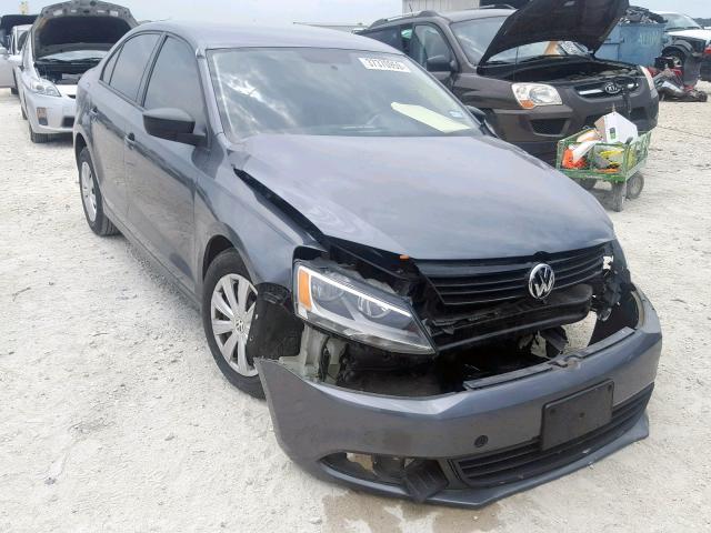 3VW2K7AJ7DM270944 - 2013 VOLKSWAGEN JETTA BASE CHARCOAL photo 1