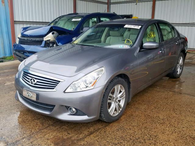 JN1CV6AR3BM409641 - 2011 INFINITI G37 GRAY photo 2