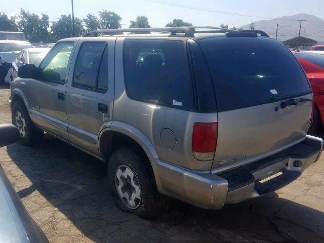 1GNDT13X33K173308 - 2003 CHEVROLET BLAZER TAN photo 3