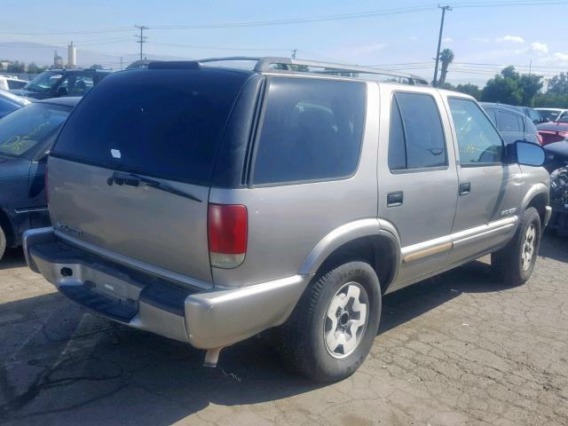 1GNDT13X33K173308 - 2003 CHEVROLET BLAZER TAN photo 4