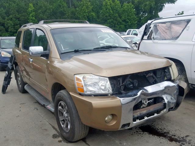 5N1AA08A84N714073 - 2004 NISSAN ARMADA SE GOLD photo 1