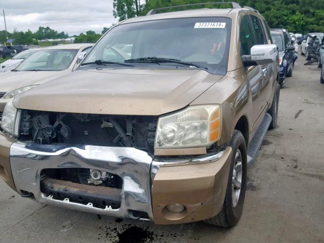 5N1AA08A84N714073 - 2004 NISSAN ARMADA SE GOLD photo 2