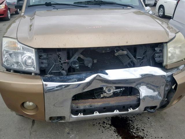 5N1AA08A84N714073 - 2004 NISSAN ARMADA SE GOLD photo 9