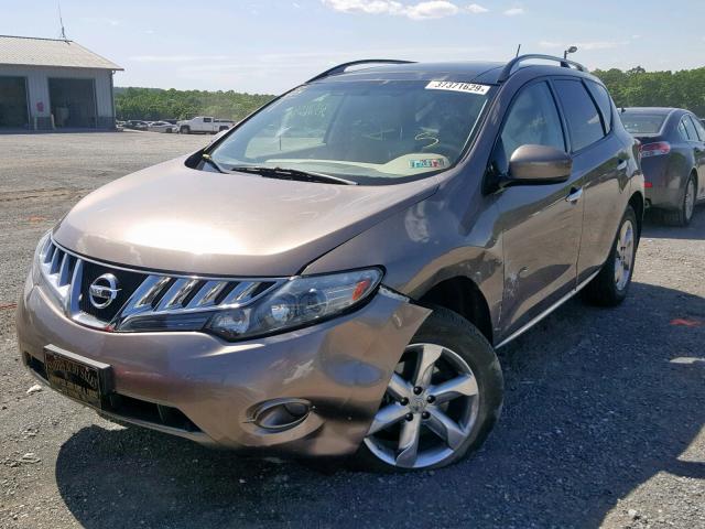 JN8AZ1MW9AW139139 - 2010 NISSAN MURANO S GRAY photo 2