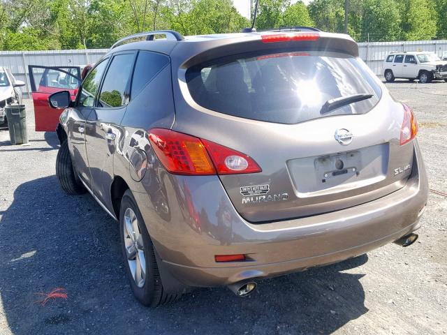 JN8AZ1MW9AW139139 - 2010 NISSAN MURANO S GRAY photo 3