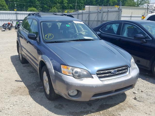 4S4BP61C457359376 - 2005 SUBARU LEGACY OUT BLUE photo 1