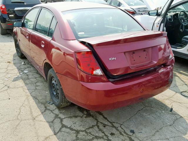1G8AJ52F75Z176556 - 2005 SATURN ION LEVEL BURGUNDY photo 3