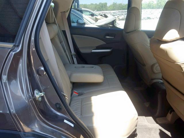 2HKRM3H72EH545237 - 2014 HONDA CR-V EXL BROWN photo 6