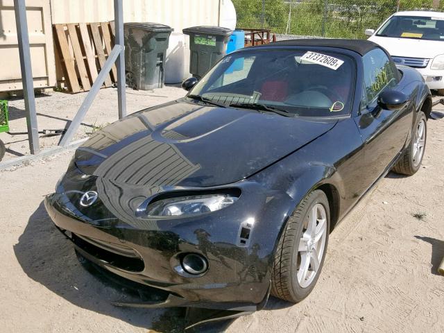 JM1NC25F780153122 - 2008 MAZDA MX-5 MIATA BLACK photo 2