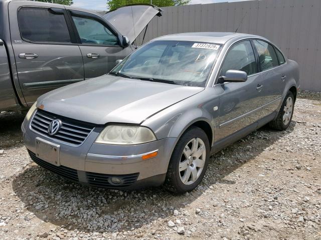 WVWRH63B63P104682 - 2003 VOLKSWAGEN PASSAT GLX GRAY photo 2