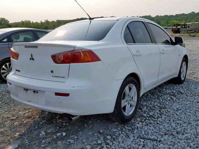 JA3AU26U68U033022 - 2008 MITSUBISHI LANCER ES WHITE photo 4