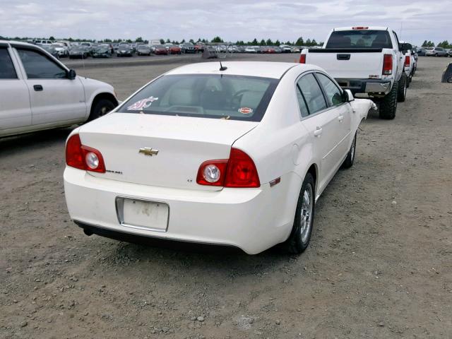 1G1ZH57B184255063 - 2008 CHEVROLET MALIBU 1LT WHITE photo 4