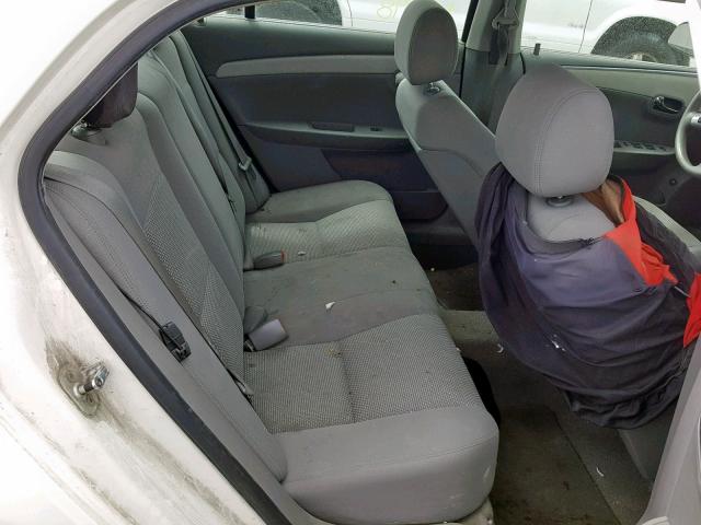 1G1ZH57B184255063 - 2008 CHEVROLET MALIBU 1LT WHITE photo 6