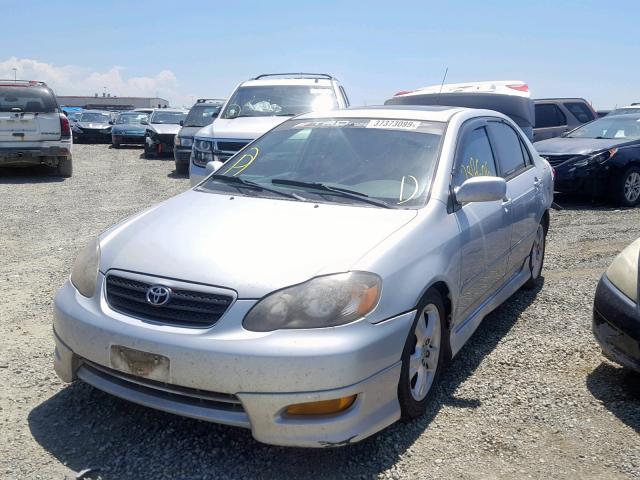 2T1BY30E95C339934 - 2005 TOYOTA COROLLA XR SILVER photo 2