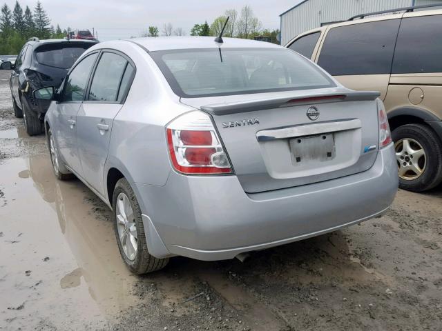 3N1AB6AP3BL683057 - 2011 NISSAN SENTRA 2.0 SILVER photo 3