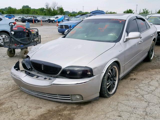 1LNHM86S24Y666505 - 2004 LINCOLN LS SILVER photo 2