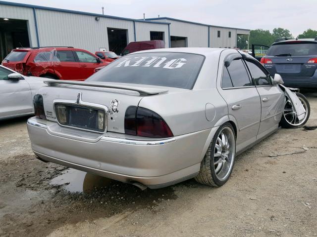 1LNHM86S24Y666505 - 2004 LINCOLN LS SILVER photo 4