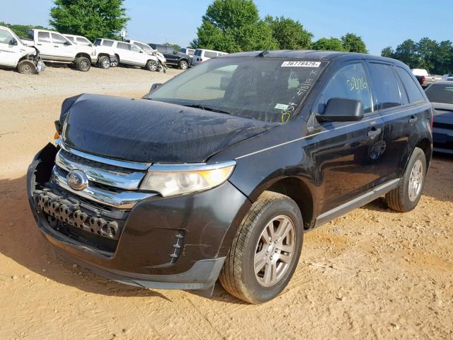 2FMDK3GC5BBA59314 - 2011 FORD EDGE SE BLACK photo 2