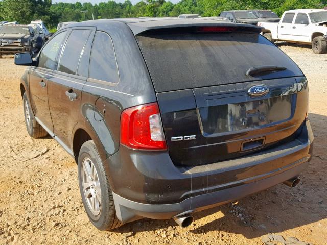 2FMDK3GC5BBA59314 - 2011 FORD EDGE SE BLACK photo 3