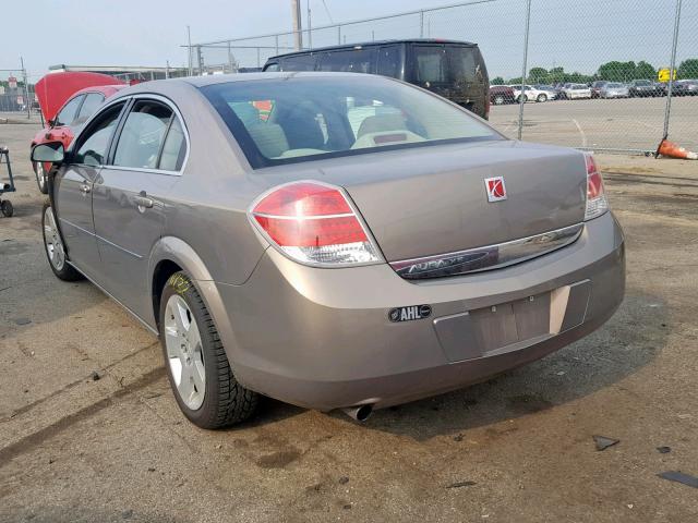 1G8ZS57BX8F233165 - 2008 SATURN AURA XE TAN photo 3