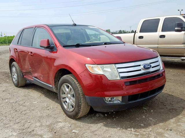 2FMDK38C57BB35300 - 2007 FORD EDGE SEL RED photo 1