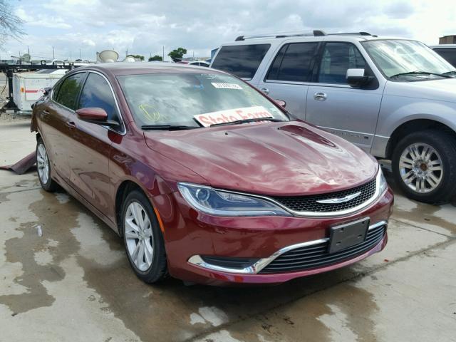 1C3CCCAG9GN145752 - 2016 CHRYSLER 200 LIMITE RED photo 1