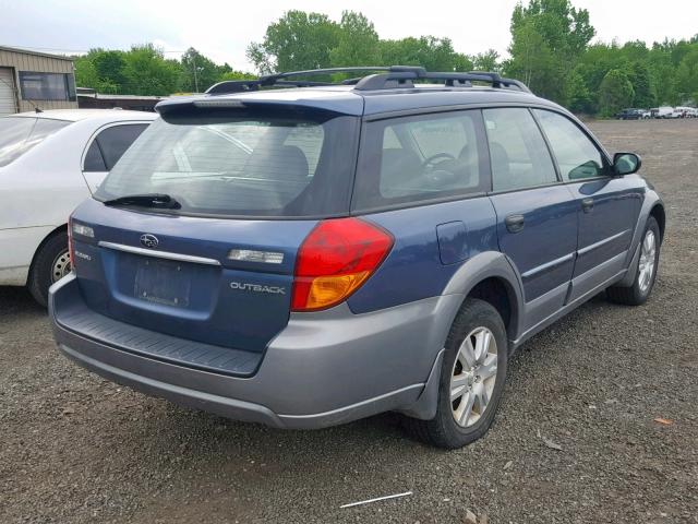 4S4BP61C157393808 - 2005 SUBARU LEGACY OUT BLUE photo 4