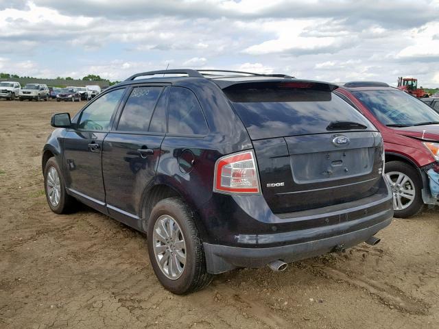 2FMDK49C77BA56795 - 2007 FORD EDGE SEL P BLACK photo 3