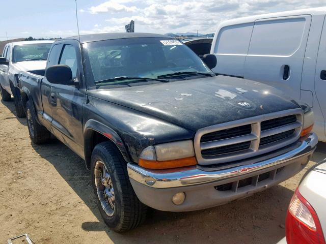 1B7GL23X3VS123877 - 1997 DODGE DAKOTA BLACK photo 1