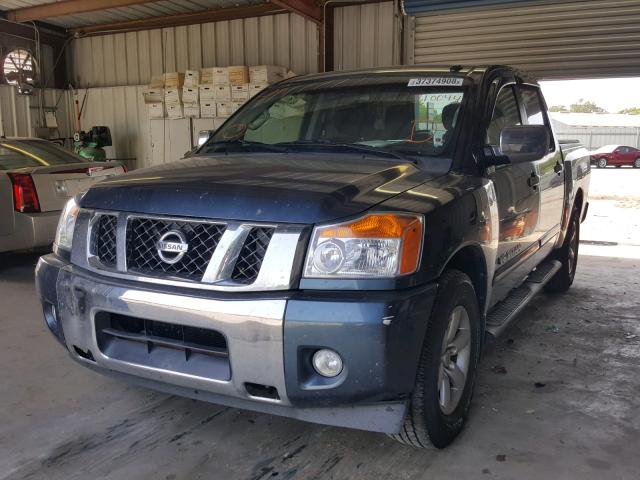 1N6BA0ED2DN310044 - 2013 NISSAN TITAN S BLUE photo 2