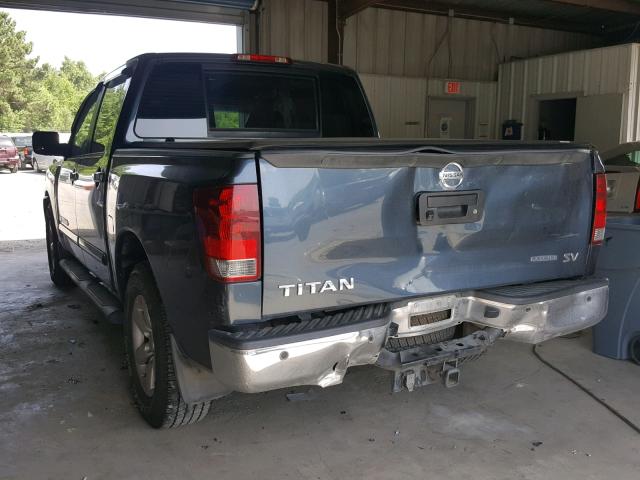 1N6BA0ED2DN310044 - 2013 NISSAN TITAN S BLUE photo 3