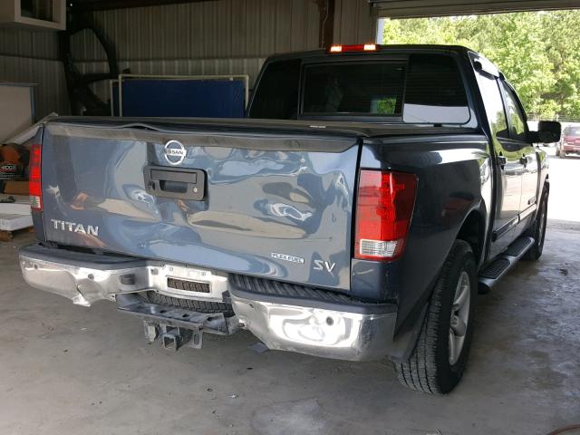 1N6BA0ED2DN310044 - 2013 NISSAN TITAN S BLUE photo 4