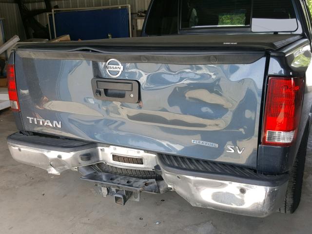 1N6BA0ED2DN310044 - 2013 NISSAN TITAN S BLUE photo 9