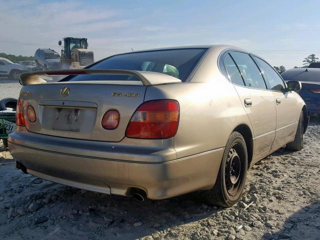 JT8BH68X3Y0021957 - 2000 LEXUS GS 400 GOLD photo 4